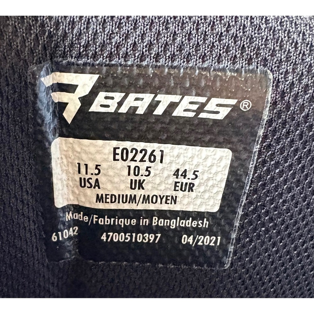 Bates Mens Tactical Sport Side Zip Black Leather Gorpcore Boots 11.5 M - Picture 13 of 13
